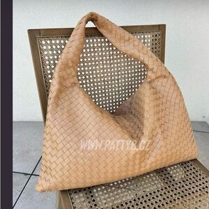 Woven Tan Handbag